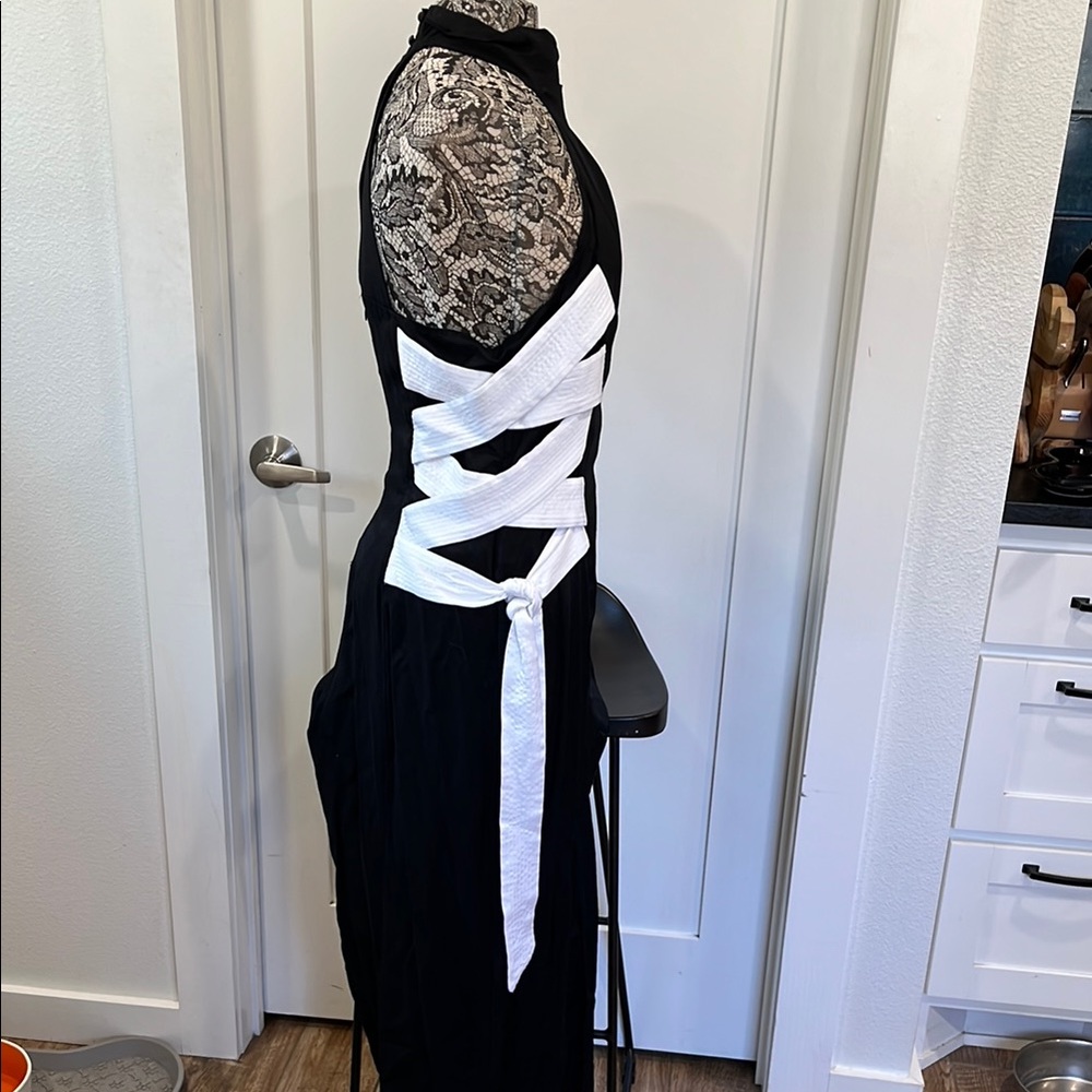 Anthropologie Maeve Elegant Black and White Women's Evening Dress - Picture 8 of 8